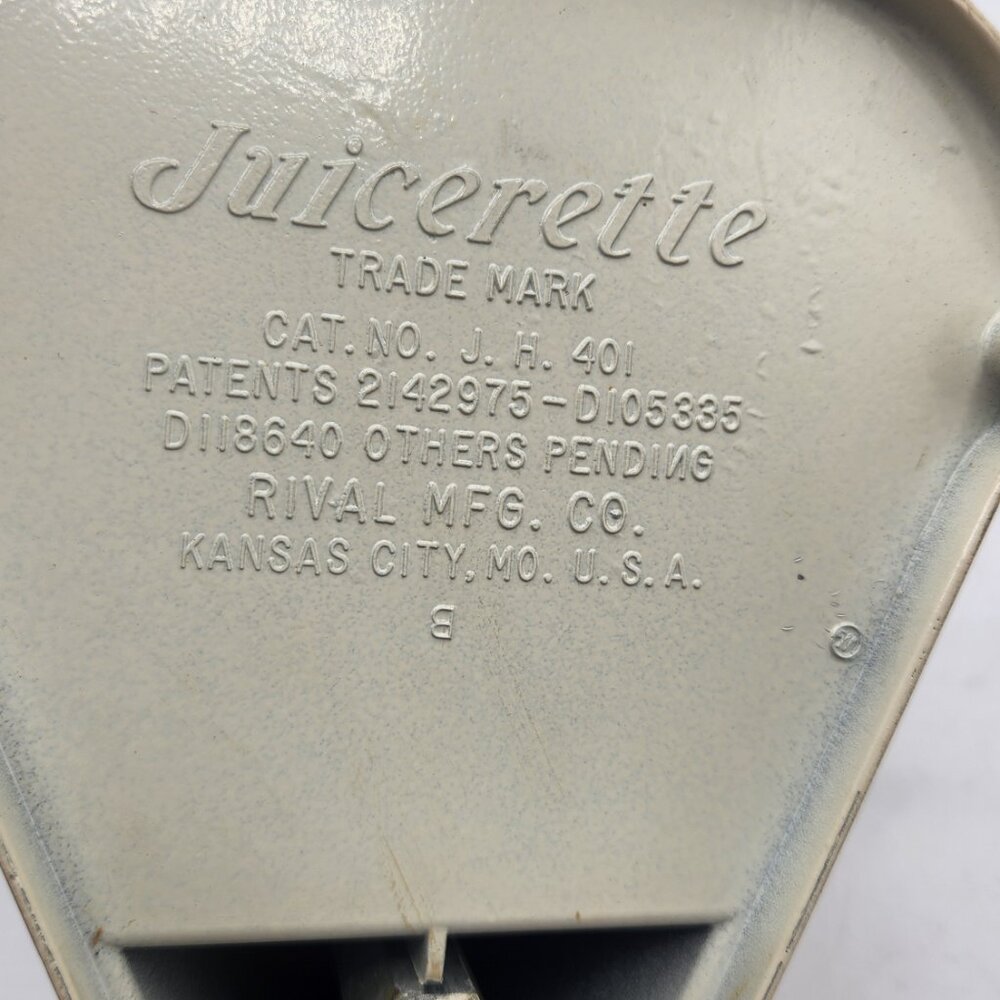 Antique Juicerette Metal Citrus Juicer Hand Press Crank Manual - Picture 6 of 6